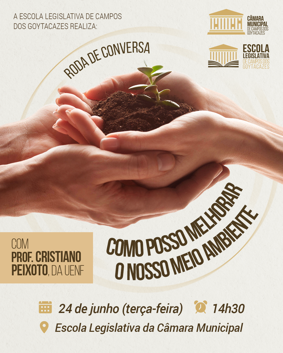 Escola Legislativa de Campos promove roda de conversa sobre sustentabilidade